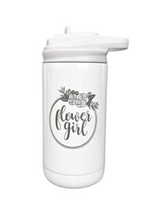 legacy and light flower girl 12 oz water bottle, tumbler for flower girl, flower girl proposal, will you be my flower girl, flower girl cups, thank you wedding day favor, little girl gifts from bride