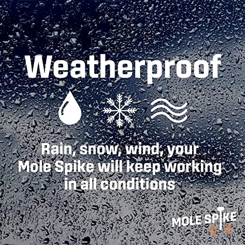 Exterminators Choice Ultrasonic Mole Spikes to Rid Lawns & Gardens of Rodents - 8 Pack - Solar Powered Rodent Repeller is an Energy Saving and Humane Pest & Gopher Repellent - Mole Repellent