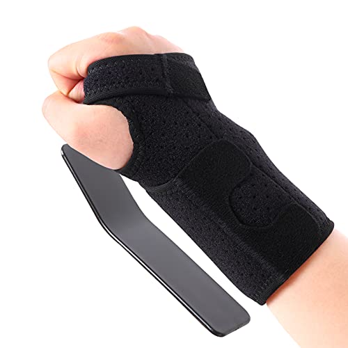 TXJ Sports Carpal Tunnel Wrist Brace Night Support for Women Men Left Right Hand Ulnar Wrist Pain Nerve Brace Hand Braces Wrist Support(Right hand,Pack of 1)