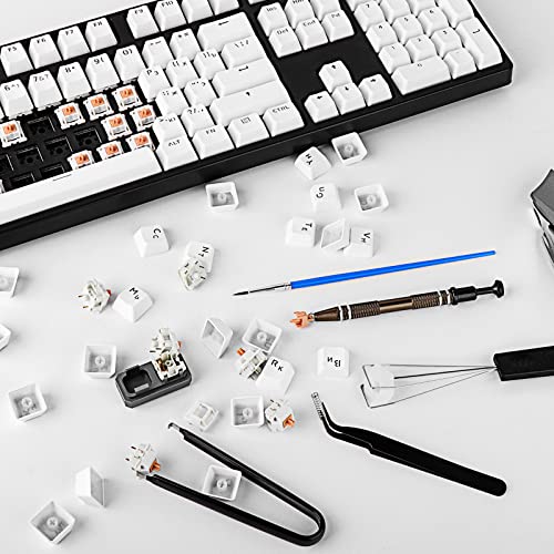 RUNJRX Keyboard Lube Kit with Switch Opener Tweezers for Custom Keyboard, Keyboard Lube Tools