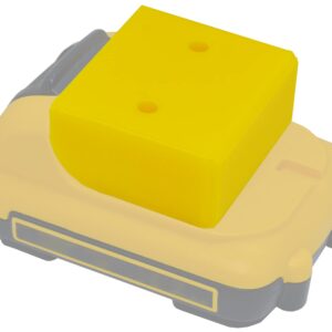 Barnyard Intel Battery Holder and Cover for Dewalt 12V Max (4-Pack Yellow)