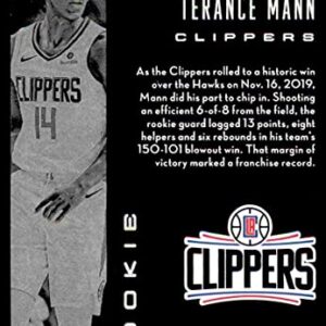 2019-20 Panini Illusions #168 Terance Mann Los Angeles Clippers RC Rookie NBA