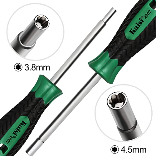 Kaisi Gamebit Screwdriver Set 3.8mm and 4.5mm Security Screwdriver Bit for Opening Nintendo, Sega Consoles and Game Cartridges