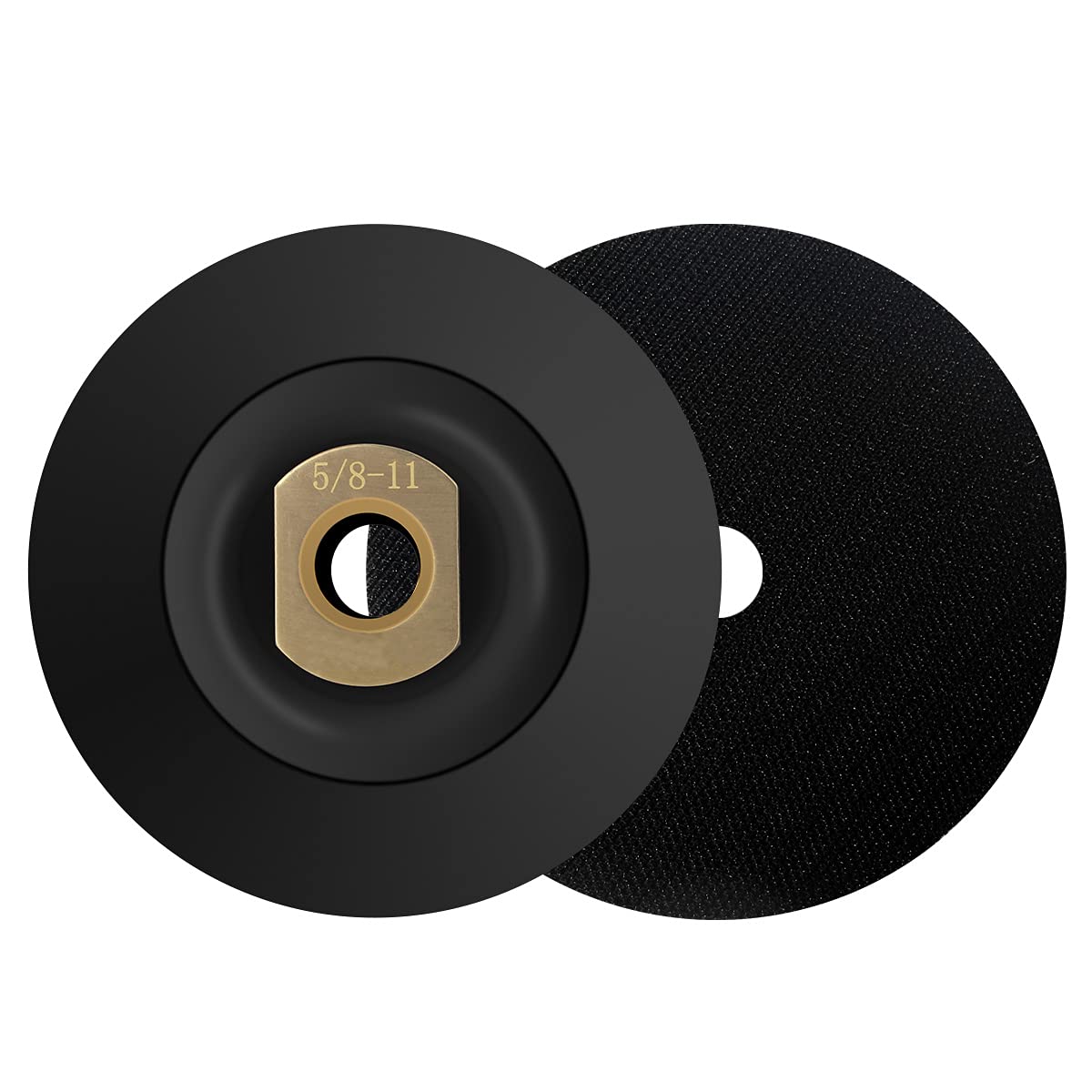 5inch 2Pcs Rubber Backer Pad for Angle Grinder - Extra Flexible Hook and Loop Backing Pad 5/8"-11