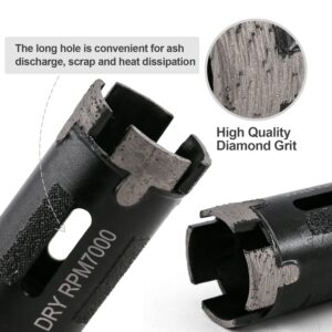 Dry Diamond Drill Bits Hole for Stone Marble Granite Concrete Ceramic Brick Tile 1-3/8inch 5/8"-11 Thread -35mm 1Pcs