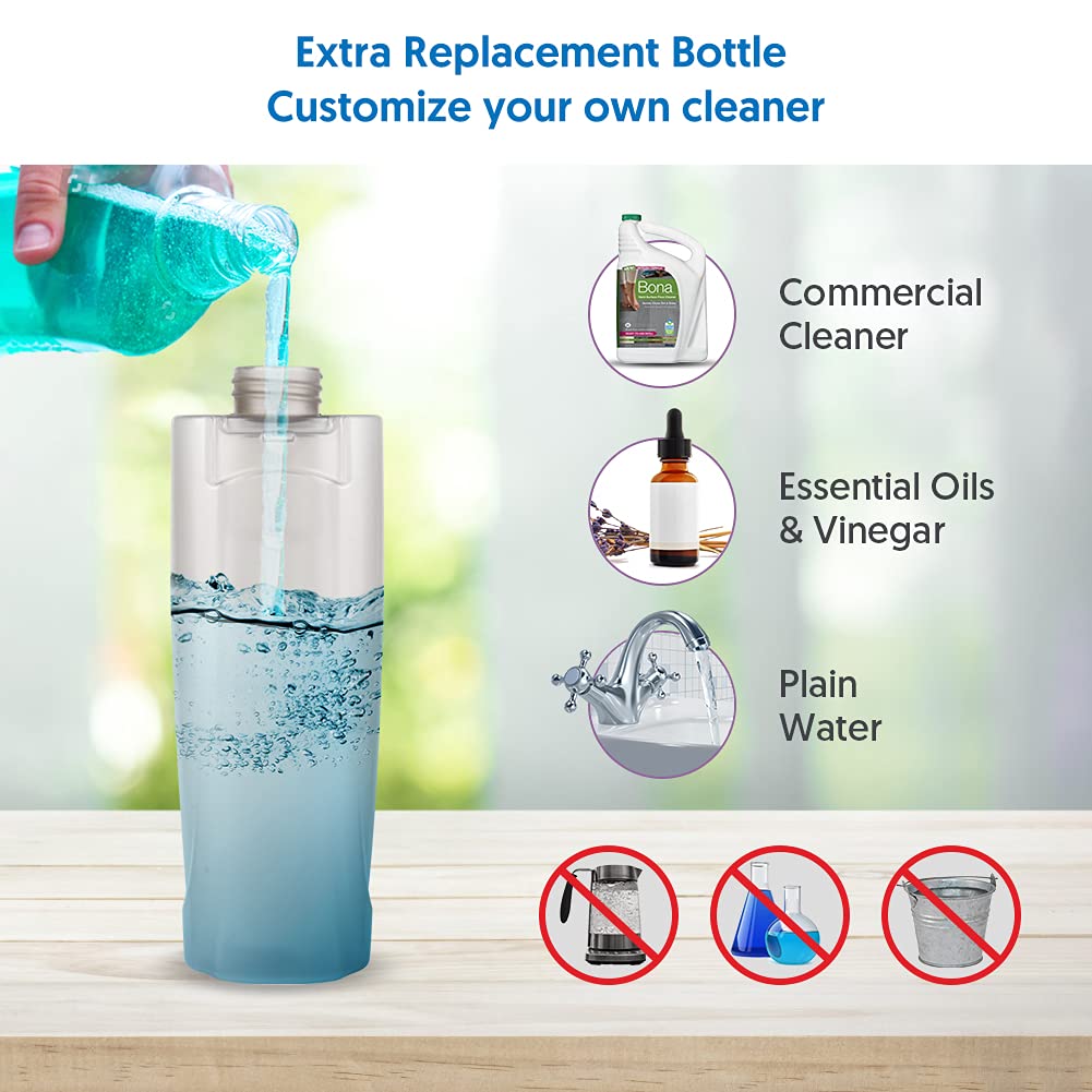 410ML Replacement Bottle for Spray Floor Mop - MEXERRIS Leak Free Microfiber Spray Mop Floor mop Refillable Bottle for Floor Cleaning,Suitable for MEXERRIS Brand ONLY
