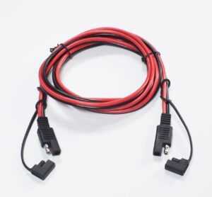 meiyangjx sae extension cable with dust cap - 14 awg sae to sae power automotive extension cable quick disconnect wire harness sae connector (6.5ft/2m)