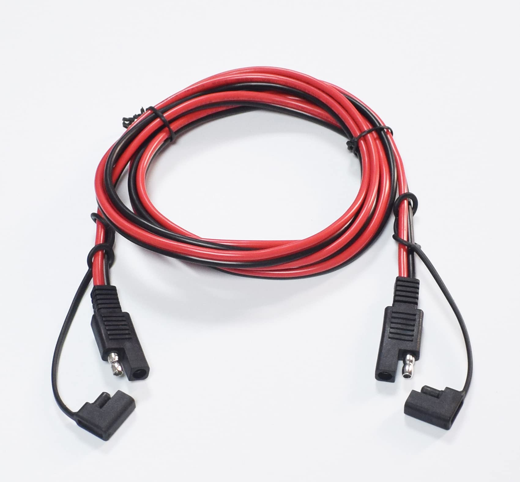 Meiyangjx SAE Extension Cable with Dust Cap - 14 AWG SAE to SAE Power Automotive Extension Cable Quick Disconnect Wire Harness SAE Connector (6.5ft/2m)