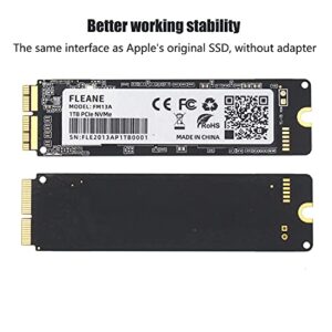 FLEANE FM13A 1TB PCIE 3.0x4 NVME SSD with DIY Tools for MacBook Air A1465 A1466 (2013-2017), MacBook Pro Retina A1398 A1502 (Late 2013-Mid 2015), iMac A1419 A1418 (2013-2017)