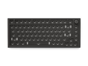 glorious gaming gmmk pro 75% barebones black (frame only) - modular mechanical gaming keyboard, tkl size (75%), 3.3lb frame, rgb, fully customisable, 5-pin switch support