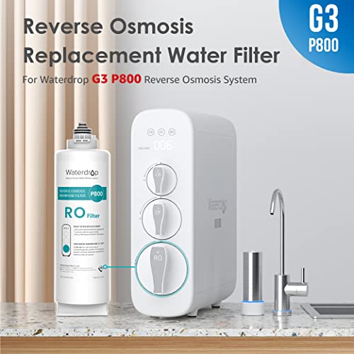 Waterdrop WD-G3P800-N2RO Filter, Replacement for WD-G3P800-W Reverse Osmosis System, 2-year Lifetime, Reduce PFAS
