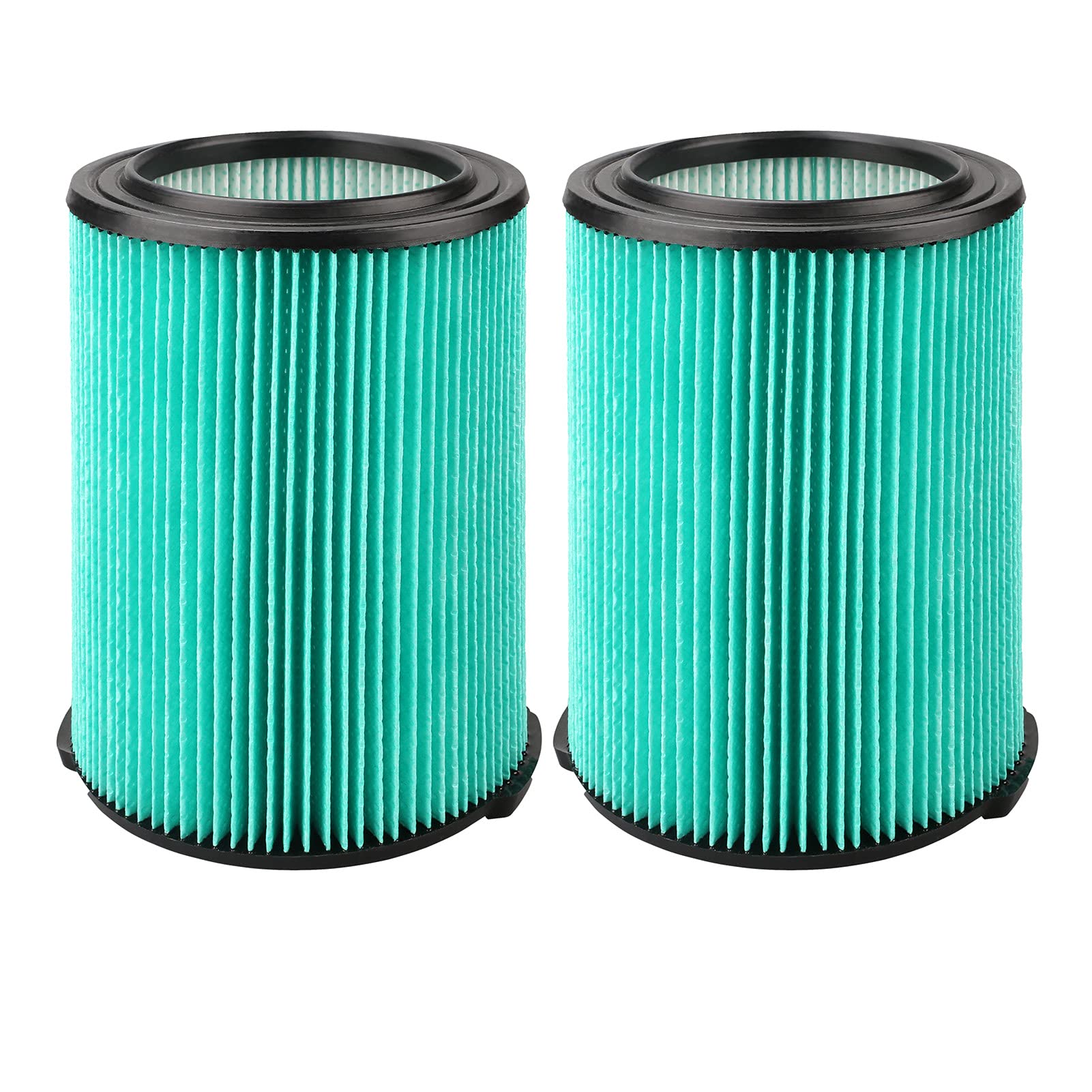 PIGUOAT 2PCS VF6000 5-Layer Replacement Filter for Ridgid 5-20 Gallon Wet Dry Vacuums WD5500 WD0671 WD6425 WD7000 WD1280 WD1851 WD1680 WD1956 RV2400A 1400RV RV2600B, Fit for Husky 6-9 Gallon Vacs