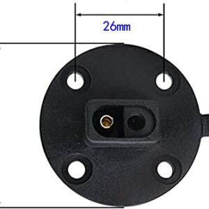 Meiyangjx 60cm10 AWG SAE Connector, Solar Weatherproof SAE Socket Sidewall Port, SAE to SAE 2 Pin Quick Disconnect Panel Extension Cable (with SAE Plug)