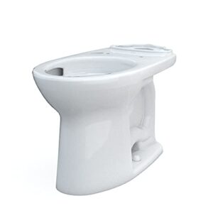 TOTO Drake Elongated Universal Height TORNADO FLUSH Toilet Bowl with CEFIONTECT, WASHLET+ Ready, Cotton White - C776CEFGT40#01