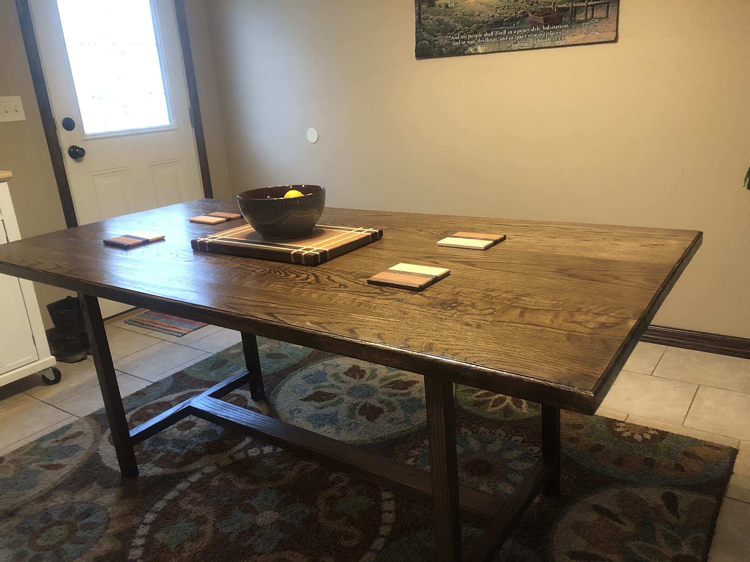 Dining Room Table (72x42x30, With One Bench, Fruitwood)