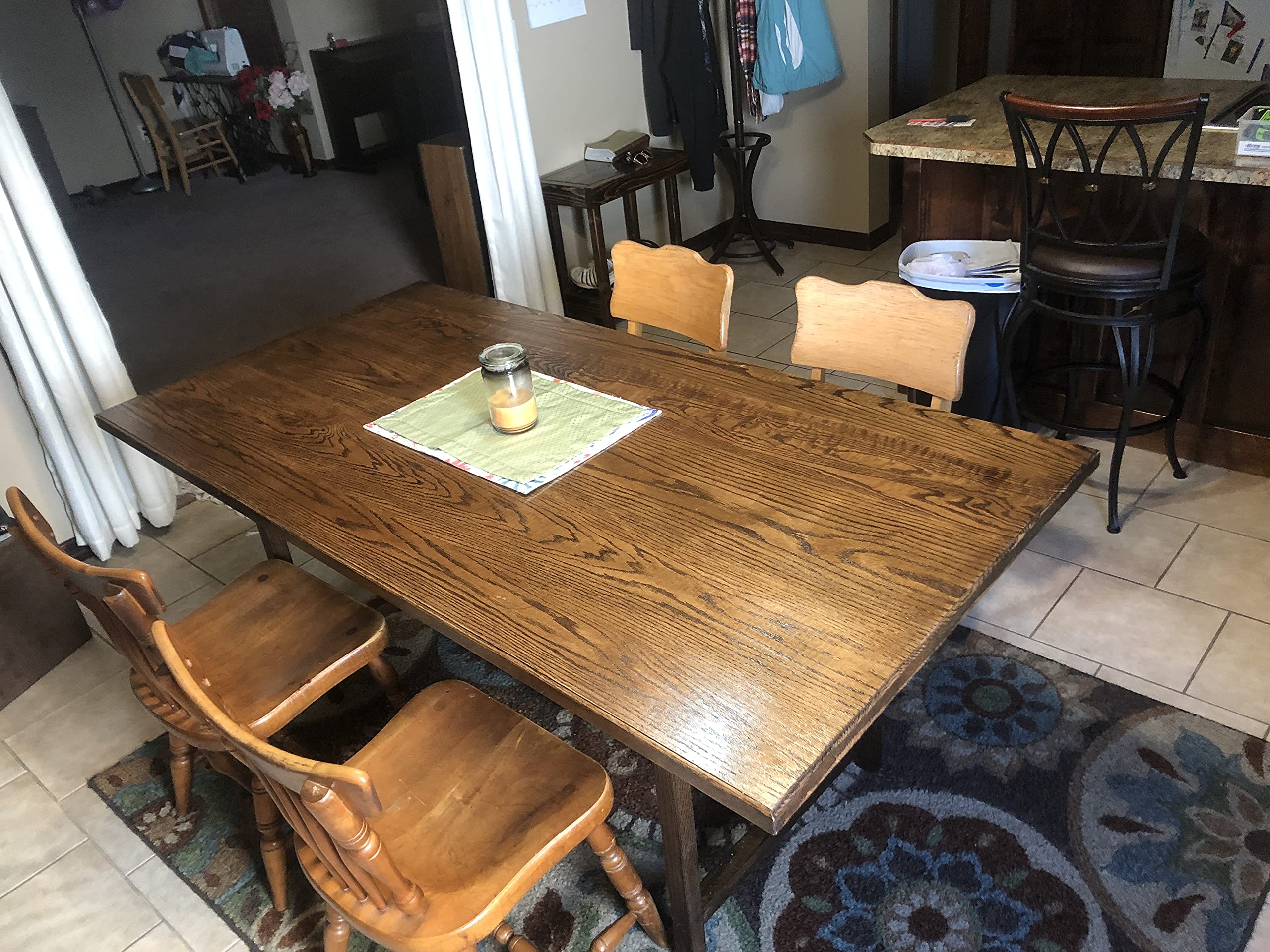 Dining Room Table (72x42x30, With One Bench, Fruitwood)