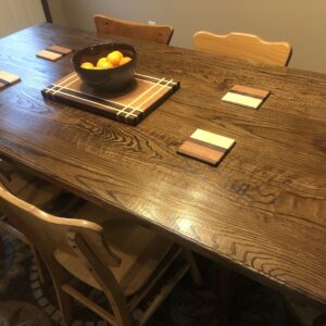 Dining Room Table (72x42x30, With One Bench, Fruitwood)