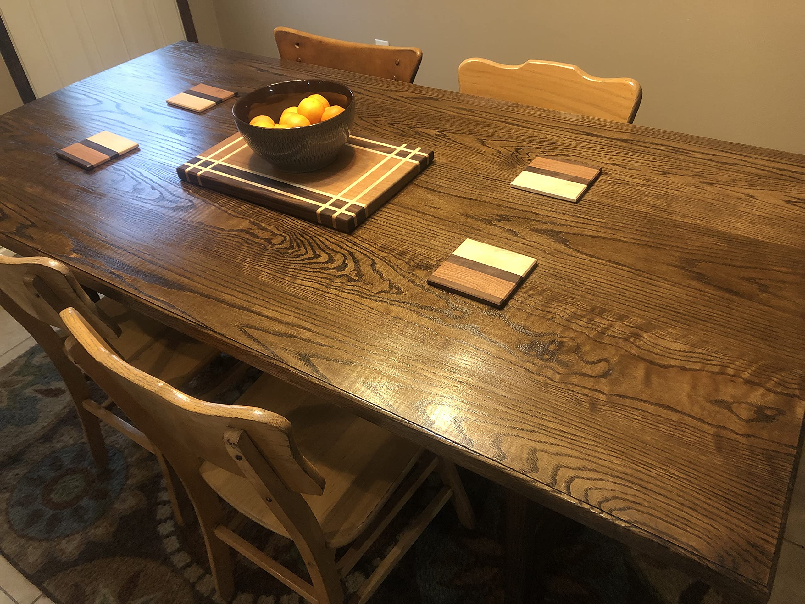 Dining Room Table (72x42x30, With One Bench, Fruitwood)