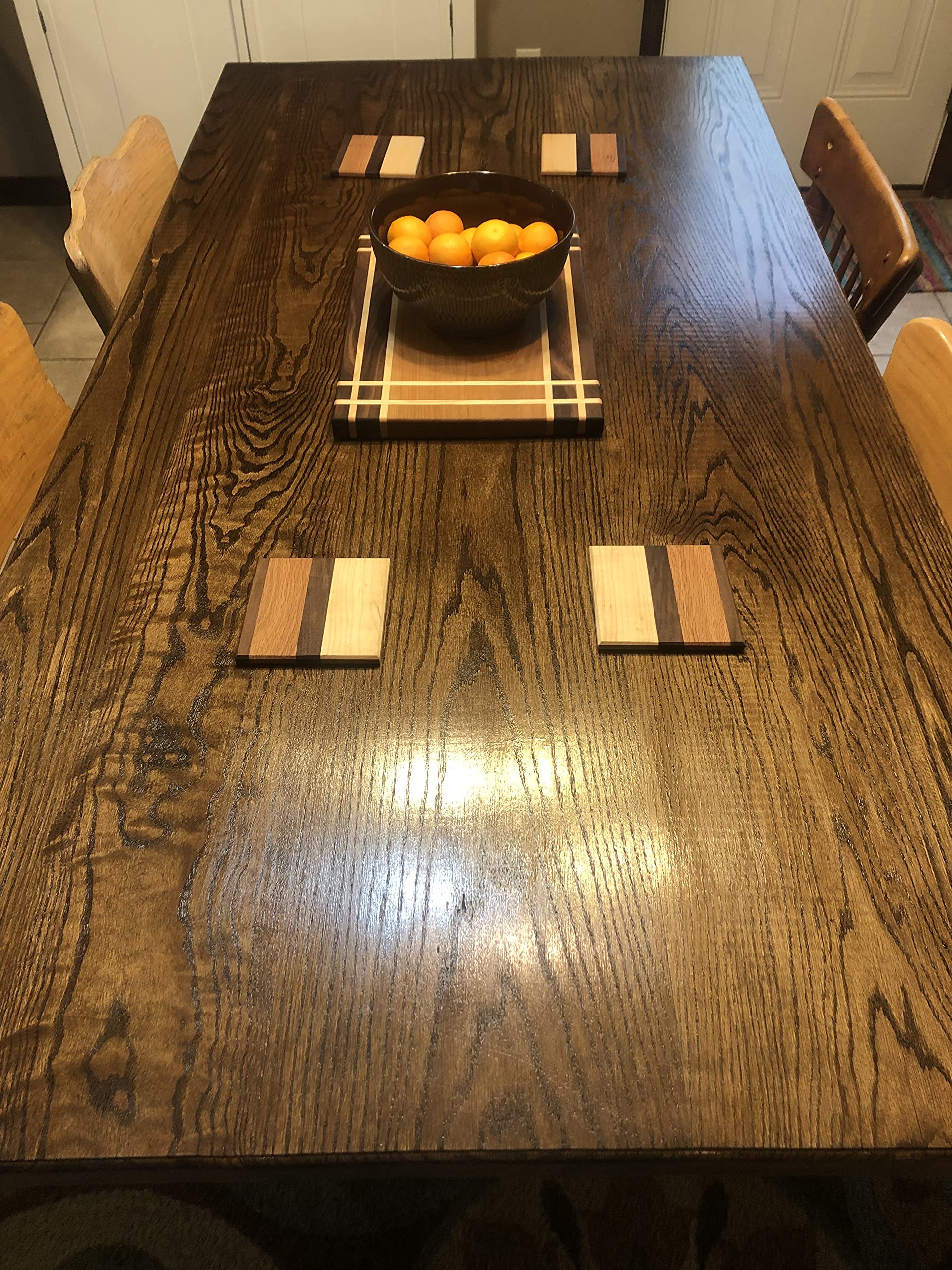 Dining Room Table (72x42x30, With One Bench, Fruitwood)