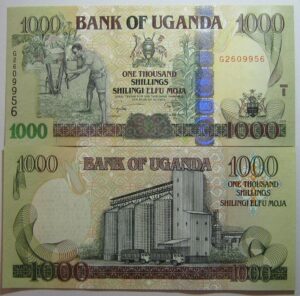 banknotes collection-uganda 1000 first order 2009 old banknotes paper banknotes collection uganda-foreign, currency, not in circulation or has exited the market