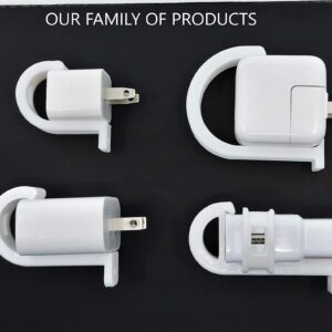LOCK SOCKET Charger Lock (4-Pack) Save 50% - Never Lose Your Charger Again! Locks Charger to Outlet