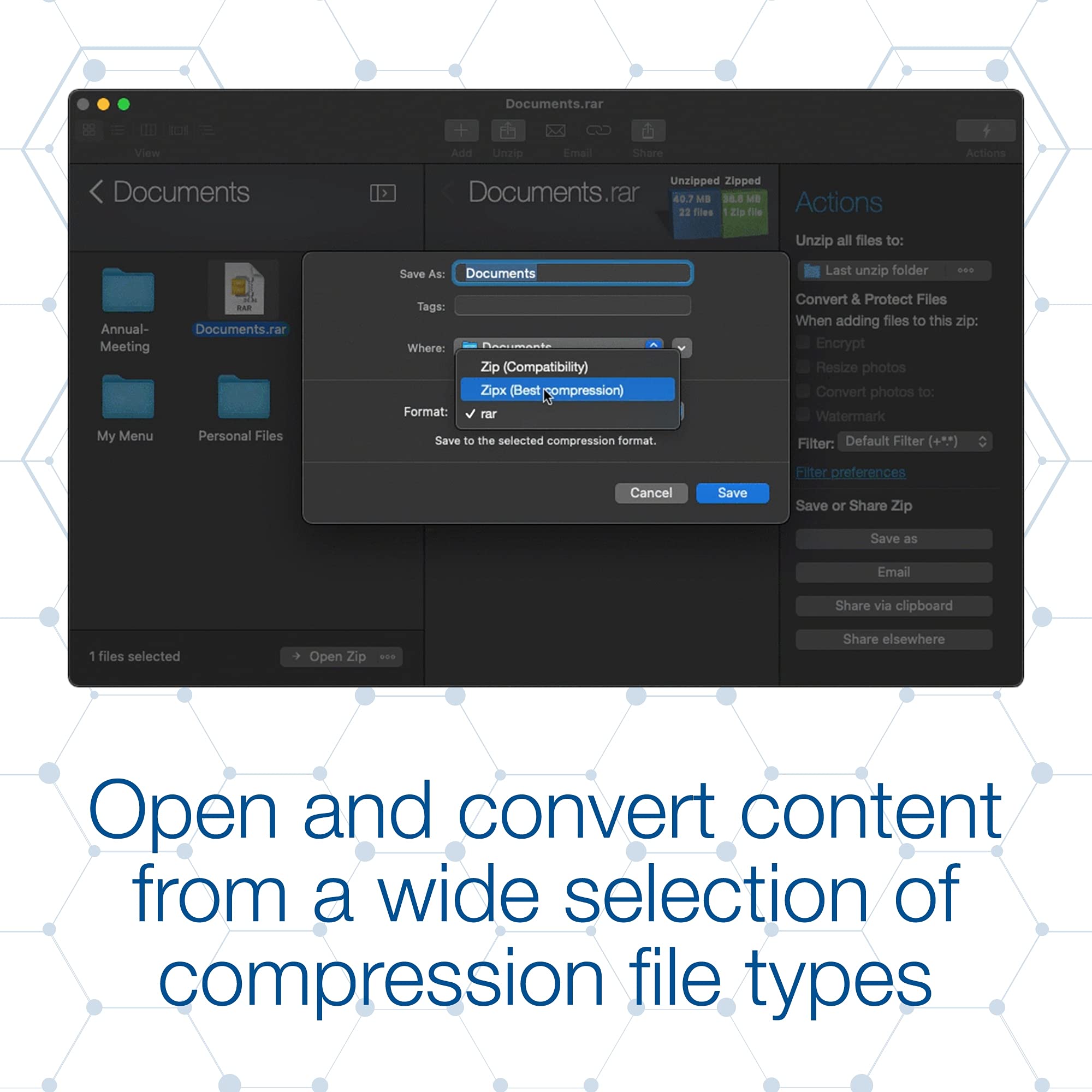 Corel WinZip Mac 9 Pro | Zip Compression, Encryption, File Manager & Backup Software [Mac Download] [Old Version]