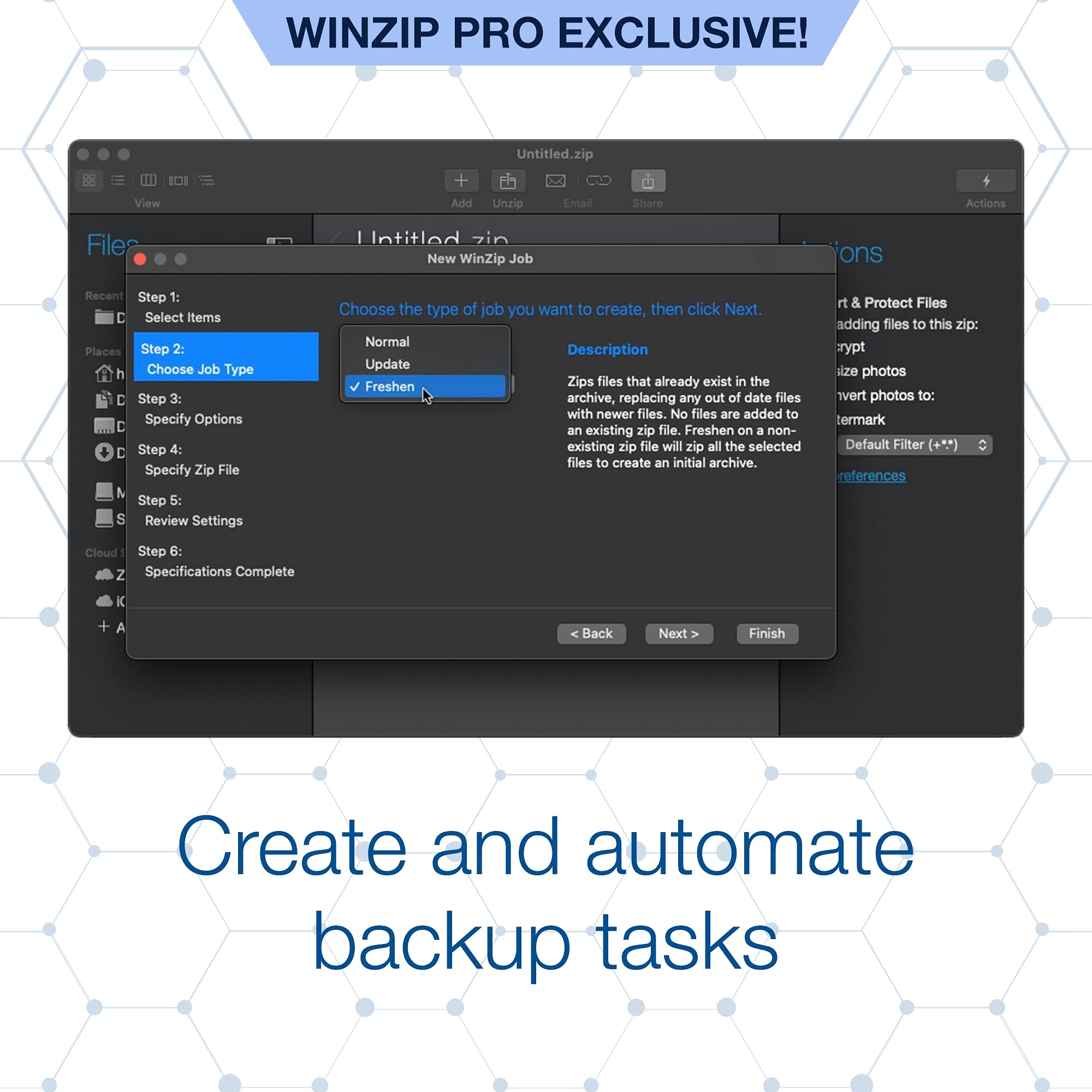 Corel WinZip Mac 9 Pro | Zip Compression, Encryption, File Manager & Backup Software [Mac Download] [Old Version]