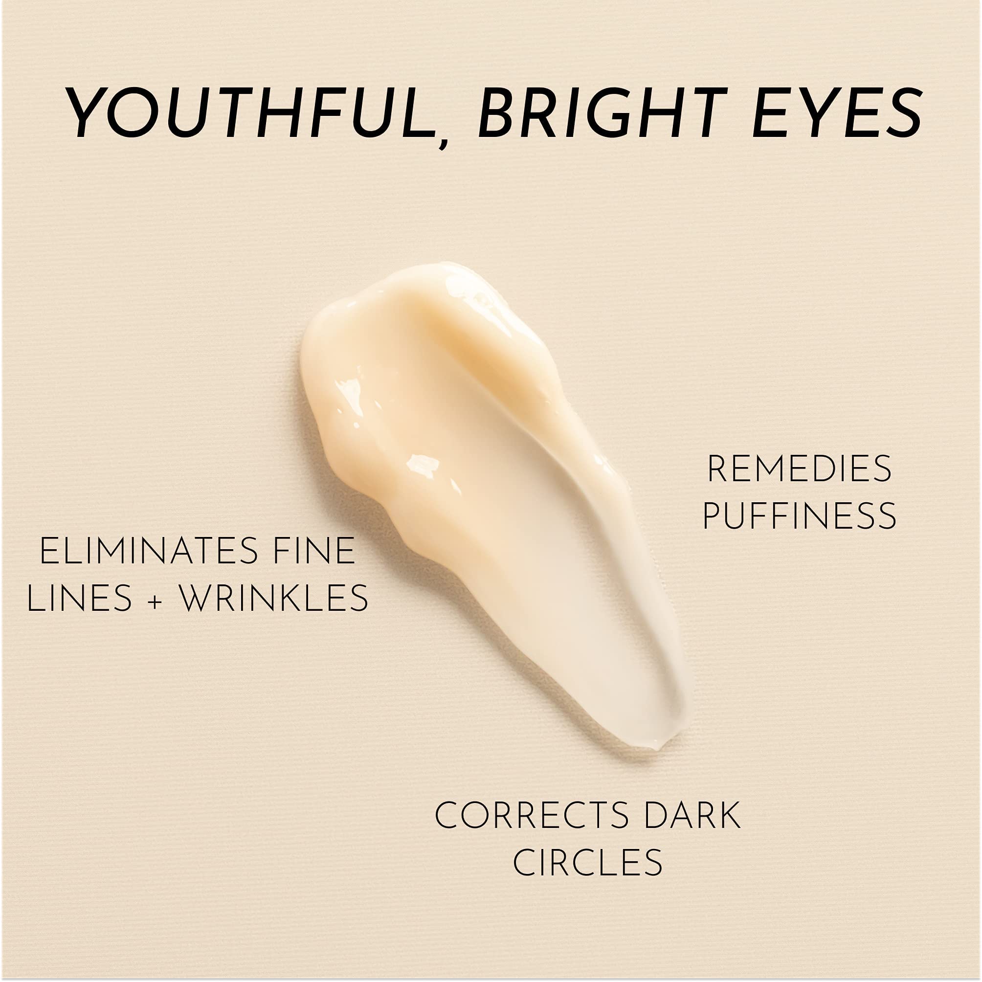 DIME Beauty Luminosity Eye Serum, Eye Cream for Dark Circles and Puffiness, Caffeine Eye Cream, Puffy Eyes Treatment, 0.5 oz / 15 mL