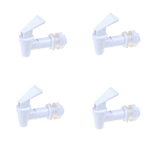 Beer Faucet Kit, Plastic Water Dispenser Tap Thread Dia Bottled Spigot Faucet Bibcocks Pipe Valve 1/4/10Pcs (Color : 4PCS)