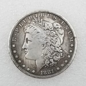 Kocreat 1881-COPY Morgan Dollar Plating Silver Coin-Replica U.S Old Original Pre Morgan Commemorative Coins Hobo Coin Best Hobby Coin Collection
