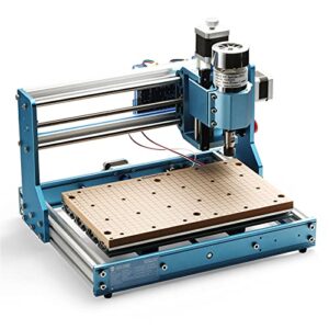 Genmitsu CNC MDF GRID Spoilboard for 3018 CNC Router Machine, Compatible with 3018-PRO/ 3018-PROVer/ 3018PROVer Mach3, 300 x 180 x 12mm (11-4/5''x 7''x 1/2''), M6 Holes (6mm), Screws and Nuts Included