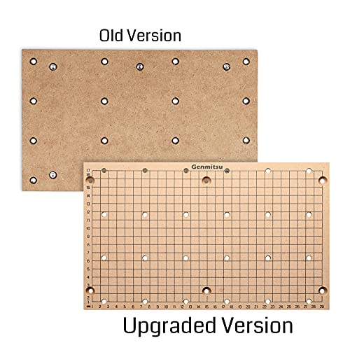 Genmitsu CNC MDF GRID Spoilboard for 3018 CNC Router Machine, Compatible with 3018-PRO/ 3018-PROVer/ 3018PROVer Mach3, 300 x 180 x 12mm (11-4/5''x 7''x 1/2''), M6 Holes (6mm), Screws and Nuts Included