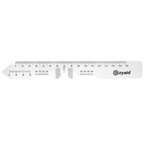 Ezyaid PD Ruler with Instruction Manual - Pupillary Distance Ruler for Pupil Distance Measuring, PD Measurement Tool for Prescription Eyeglasses, Include Eye Care Tips