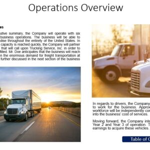 Trucking Service Business Plan