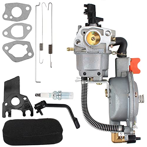 MOTOALL Carburetor Dual Fuel Carb Conversion Kits Replacemant for Tonco Generator GX200 170F 170G-GX200