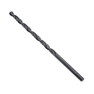 uxcell High Speed Steel Lengthen Straight Shank Twist Drill Bit Fully Ground Black Oxide 5.5mm Drill Diameter 140mm Total Length 70mm Drill Bit Length 2 Pcs