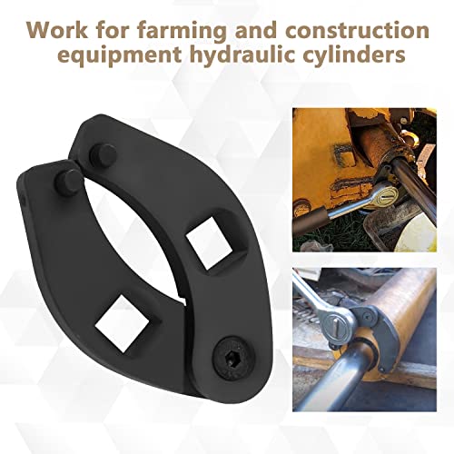 Amerbm Adjustable Gland Nut Wrench 1266& 7463 Universal Hydraulic Cylinder Spanner Wrench on Most Farm and Construction Equipment 2pcs