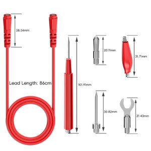 Goupchn 16PCS Multimeter Test Leads Kit Replacement Test Wire Set with Alligator Clips, Banana Plugs, Test Probes, Banana Plugs for Multimeter Automotive Electrical Testing