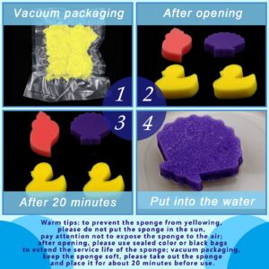 CHENGU 24 Pieces Hot Tub Sponge Oil Absorbing Sponges Cute Shape Pool Accessories Scum Dust Remover Floating Sponges for Hot Tub Swimming Pool Swimming Pool Hot Tub Sponge