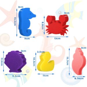 CHENGU 24 Pieces Hot Tub Sponge Oil Absorbing Sponges Cute Shape Pool Accessories Scum Dust Remover Floating Sponges for Hot Tub Swimming Pool Swimming Pool Hot Tub Sponge