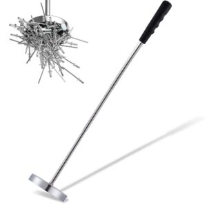 rechabite telescoping magnetic sweeper pickup tool, screws parts finder with 35lb pull capacity, retractable 8.6" to 33" with strong magnet, pick up nails, screws, and metal parts