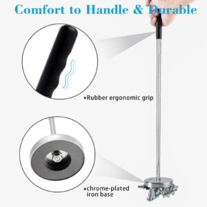 Rechabite Telescoping Magnetic Sweeper Pickup Tool, Screws Parts Finder with 35LB Pull Capacity, Retractable 8.6" to 33" with Strong Magnet, Pick up Nails, Screws, and Metal Parts