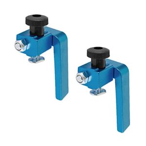 powertec 71135-p2 2-1/4-inch fence flip stop for woodworking, 2pk