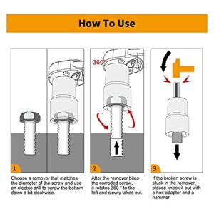 Lug Nut Remover 6 Pieces Twist Socket Set Extractor Tool Metric Bolt and Lug Nut Extractor Socket Tools