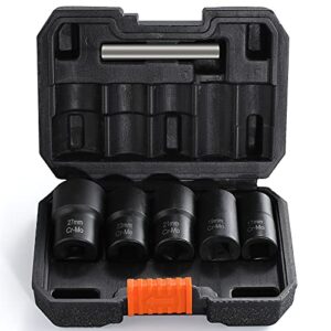 Lug Nut Remover 6 Pieces Twist Socket Set Extractor Tool Metric Bolt and Lug Nut Extractor Socket Tools