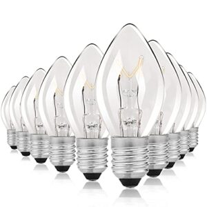 micnaron flea trap replacement light bulbs warm white- pack of 10 (e12 7w)