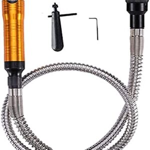 VOTOER 380W Rotary Tool Flex Shaft Hanging Grinder Machine Carver Electric Multi-function Metalworking Tools Repair Kit, Foot Pedal Control, Metal Flexible Shaft, 23000 RPM