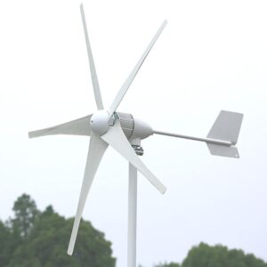 ninilady 1500w wind turbine 12v 24v 48v 3 phase ac wind generator with hybrid mppt controller 5 blades windmill (12v with hybrid controller)