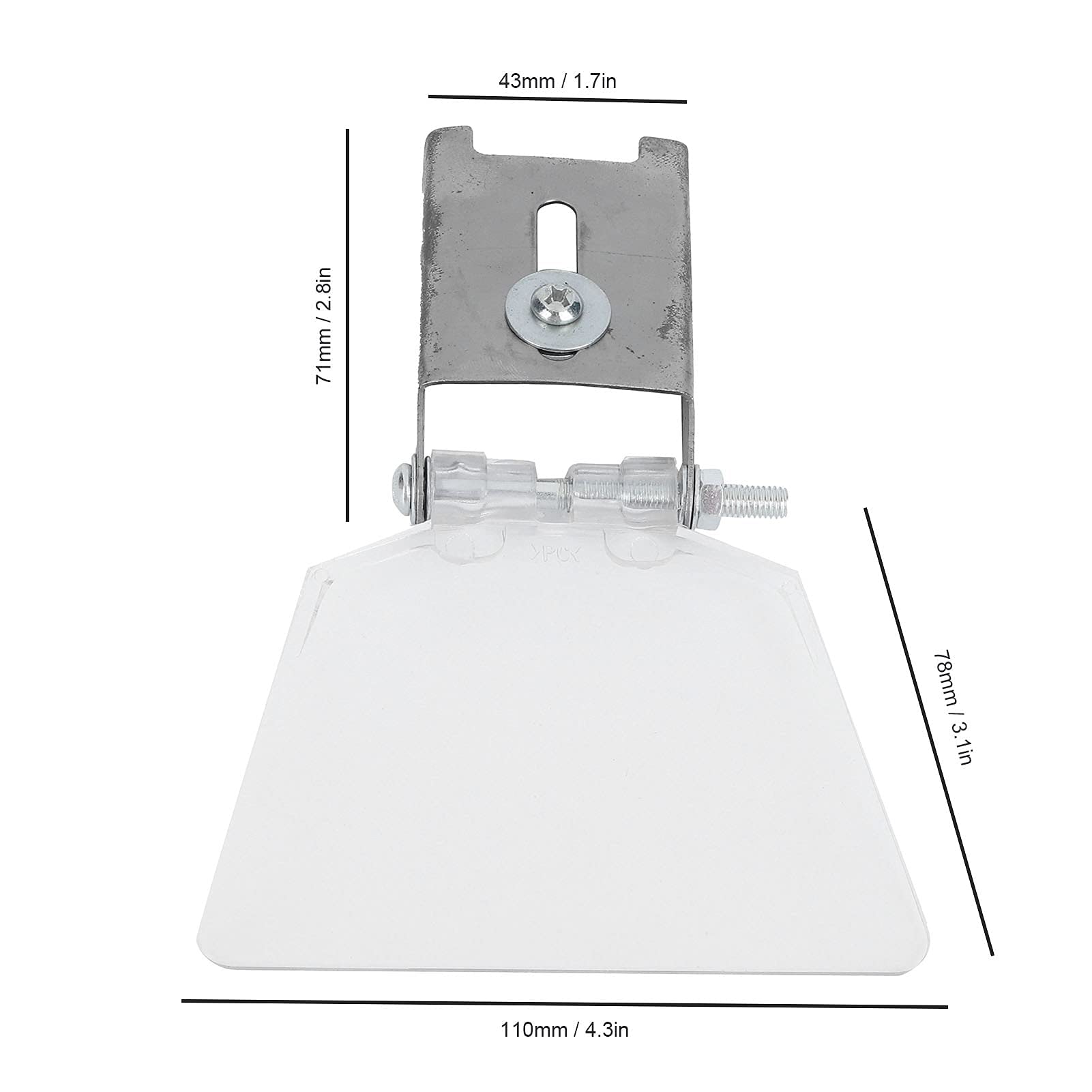 Longzhuo Eye Shields for Bench Grinder, 2Pcs Bench Grinder Guards, Bench Grinder Safety Shields, 304 Stainless Steel Case Tool, Shield Attachment Accessories