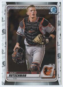 2020 bowman draft chrome #bd-154 adley rutschman baltimore oriolesofficial mlb baseball trading card in raw (nm or better) condition